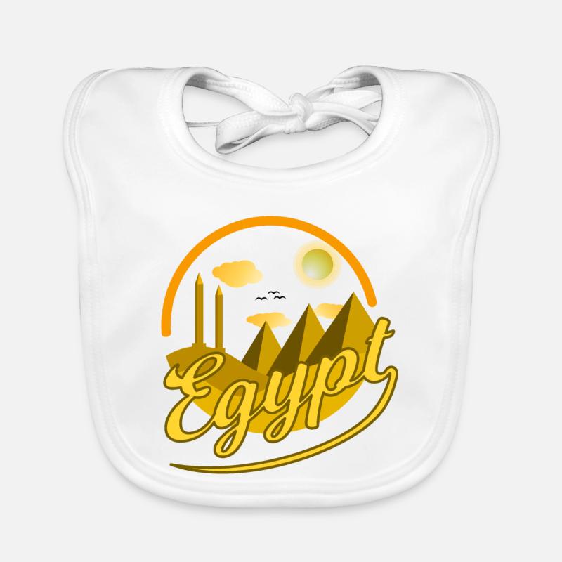 Egypt Egypt Obelisk Pyramids Cairo Gift Idea Organic Baby Bibs