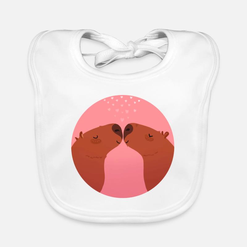 Capybara Liebe Baby Bio-Lätzchen