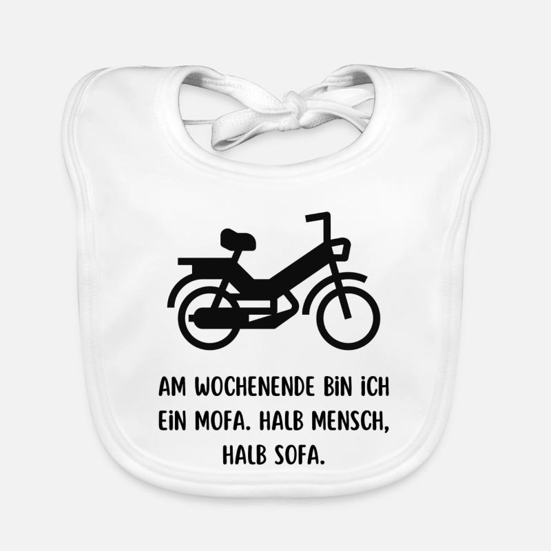 Mofa - Baby Bio-Lätzchen - Weiß