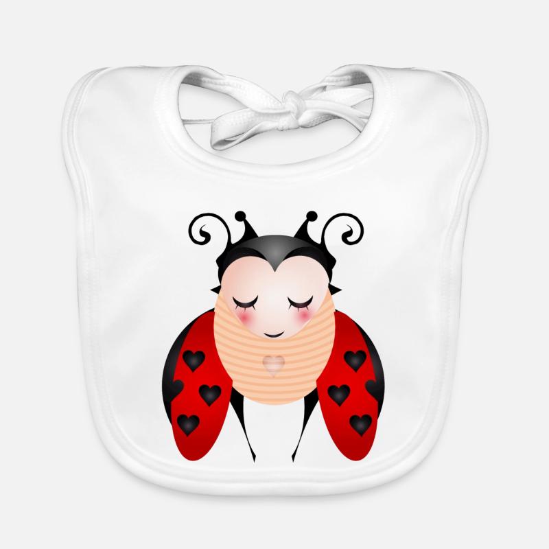 The ladybird symbol for spring & happiness Organic Baby Bibs