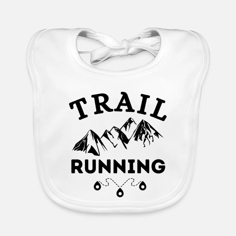 trail, trail running, course à pied Bavoir bio Bébé