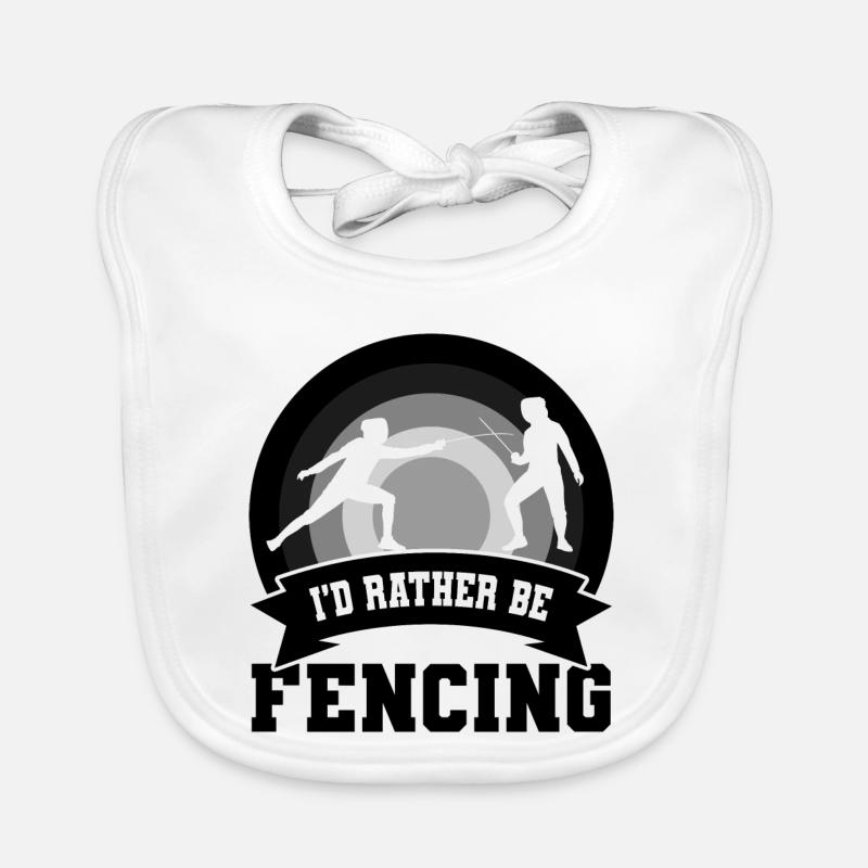 Fencing joke Organic Baby Bibs