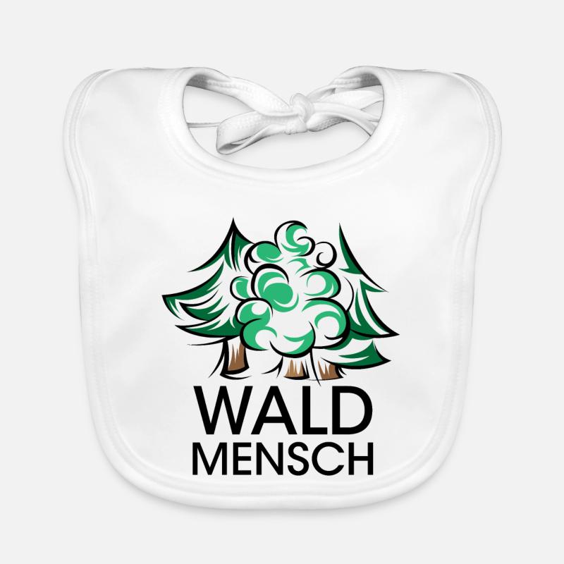 forest man trees logo forest forests logo icon icon Organic Baby Bibs