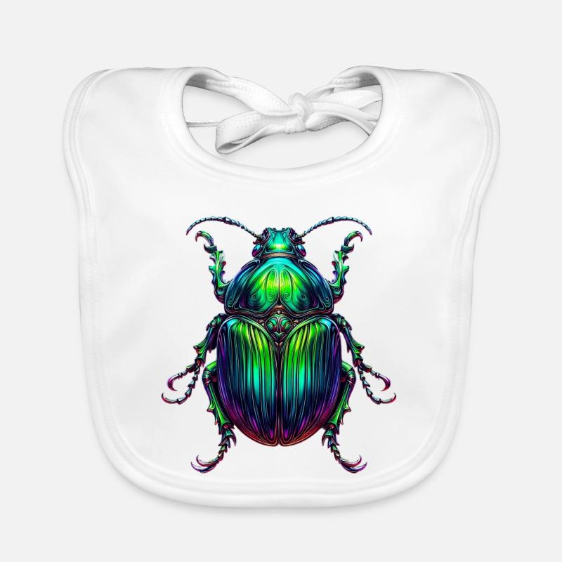 Scarabée vert Bavoir bio Bébé