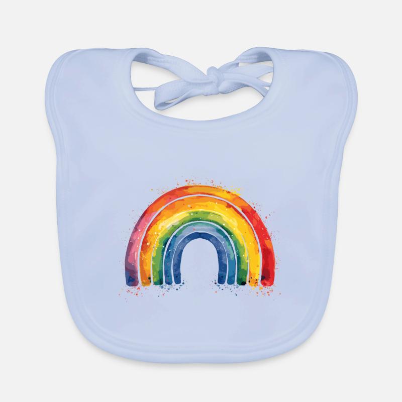 Regenbogen pride Baby Bio-Lätzchen