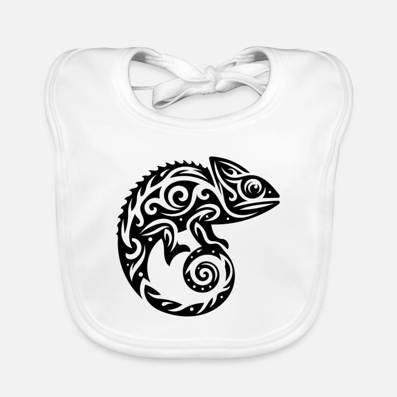 Écailleux Creeper Déguisement caméléon tatouage Bavoir bio Bébé