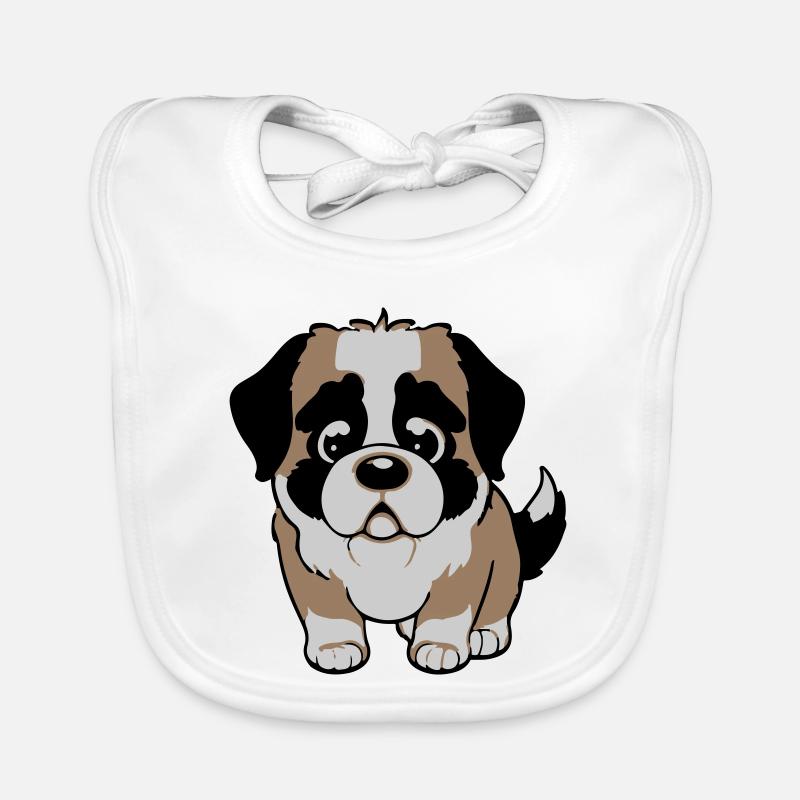 St. Bernard dog Organic Baby Bibs