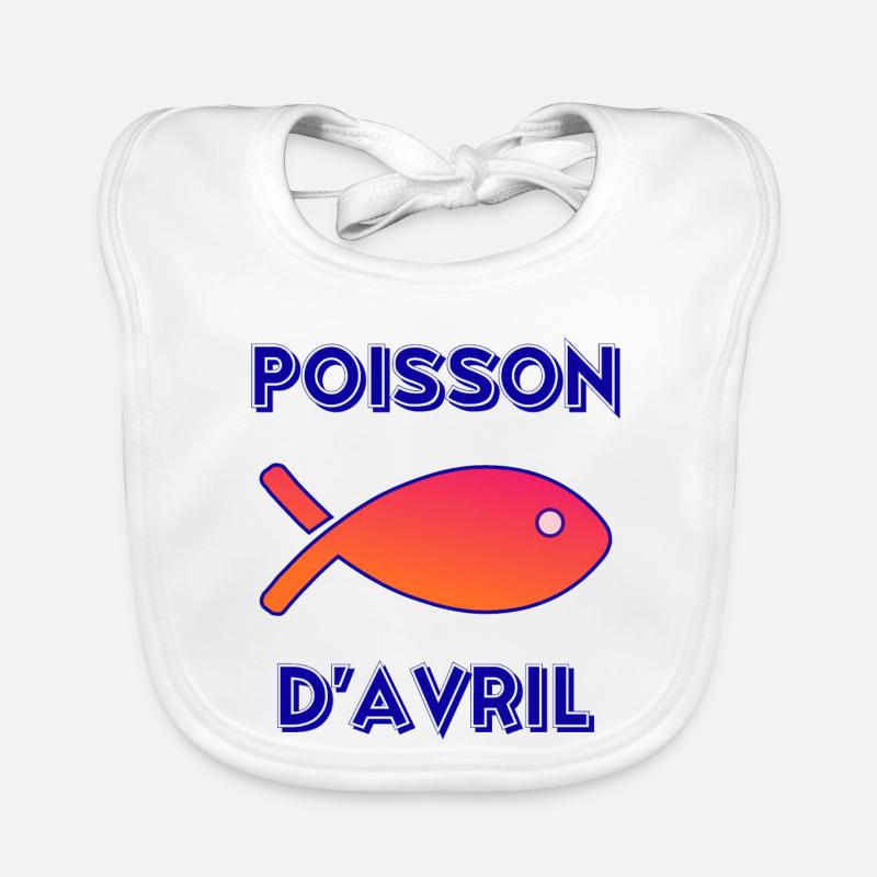 FISH. APRIL FOOL Organic Baby Bibs