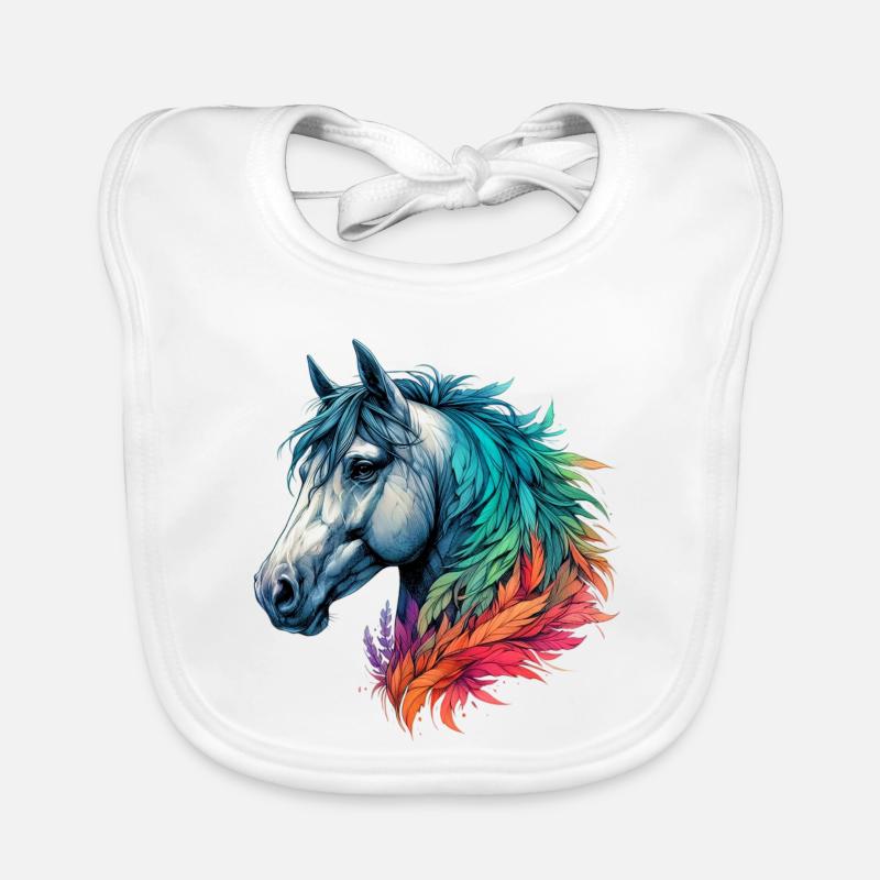 Cheval Bavoir bio Bébé