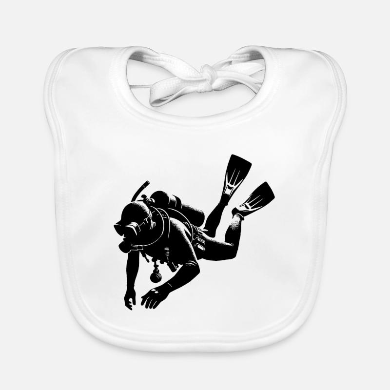 Scuba Diver Scuba Diver Training Equipment Organic Baby Bibs