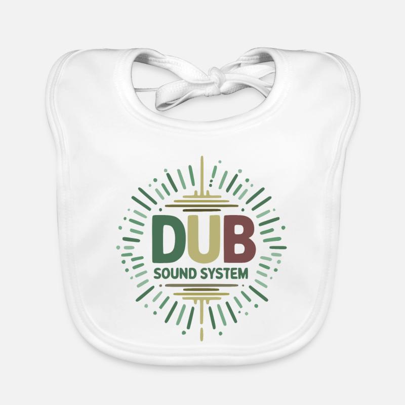 dub sound system design Organic Baby Bibs