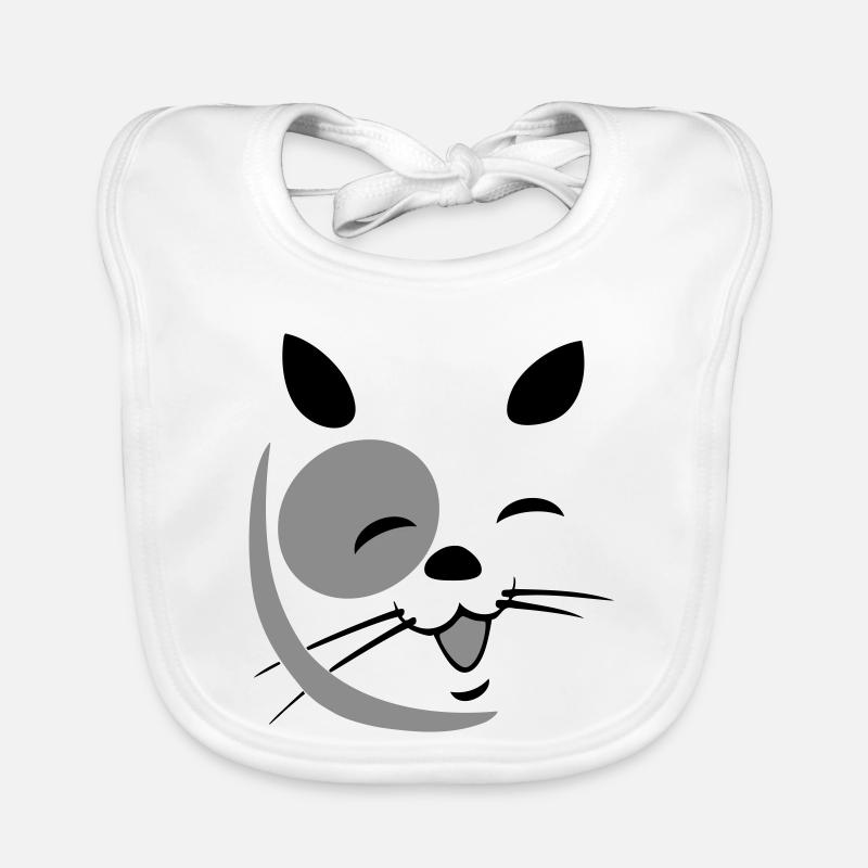 Katzengesicht Baby Bio-Lätzchen