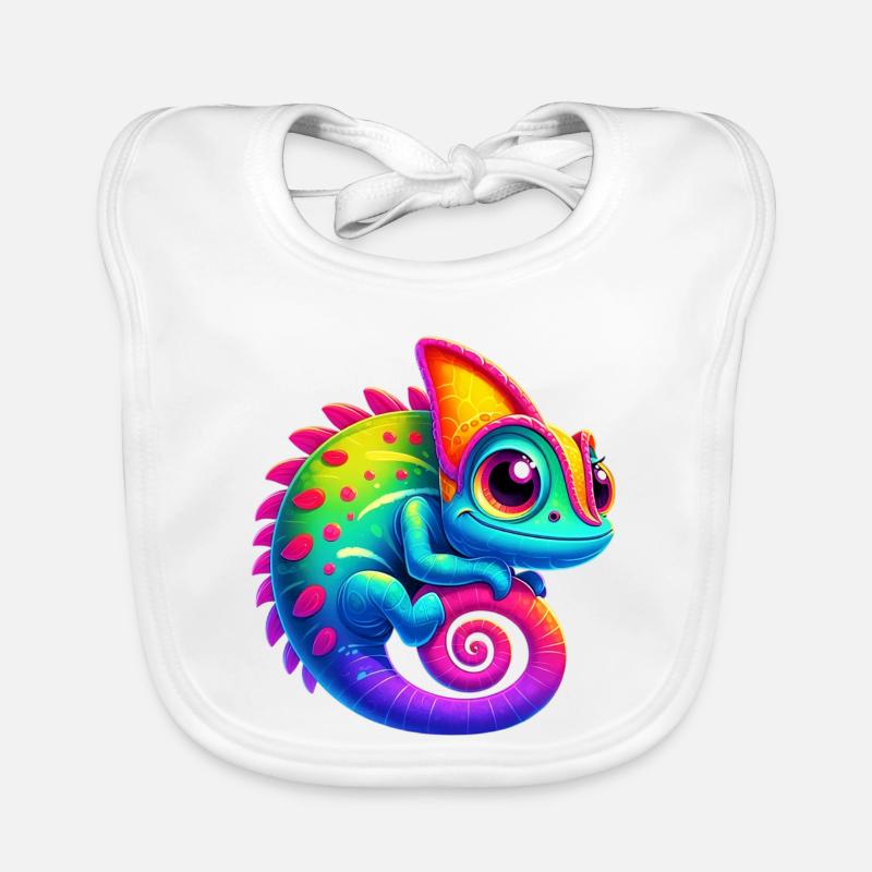 Caméléon Bavoir bio Bébé