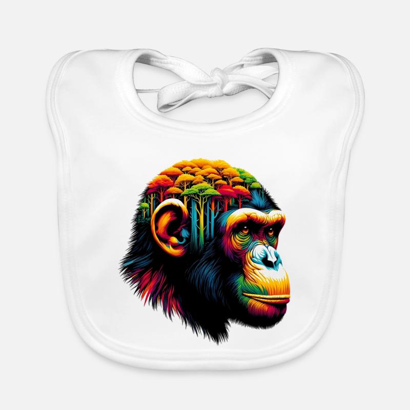 Monkey Organic Baby Bibs