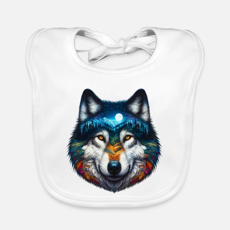 Wolf Organic Baby Bibs