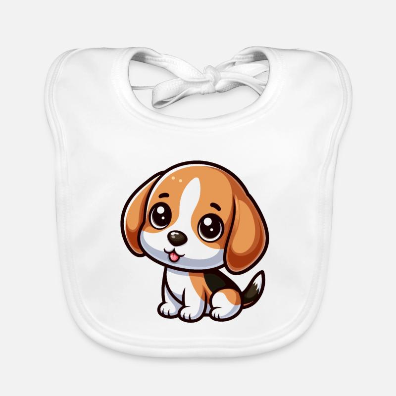 Chibi Beagle Chien Bavoir bio Bébé
