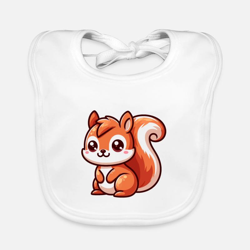 Petit Ecureuil Mignon Bavoir bio Bébé