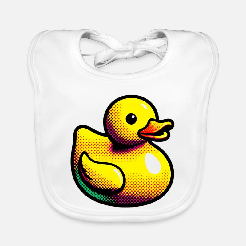Duckling Duck Duck Duck Organic Baby Bibs