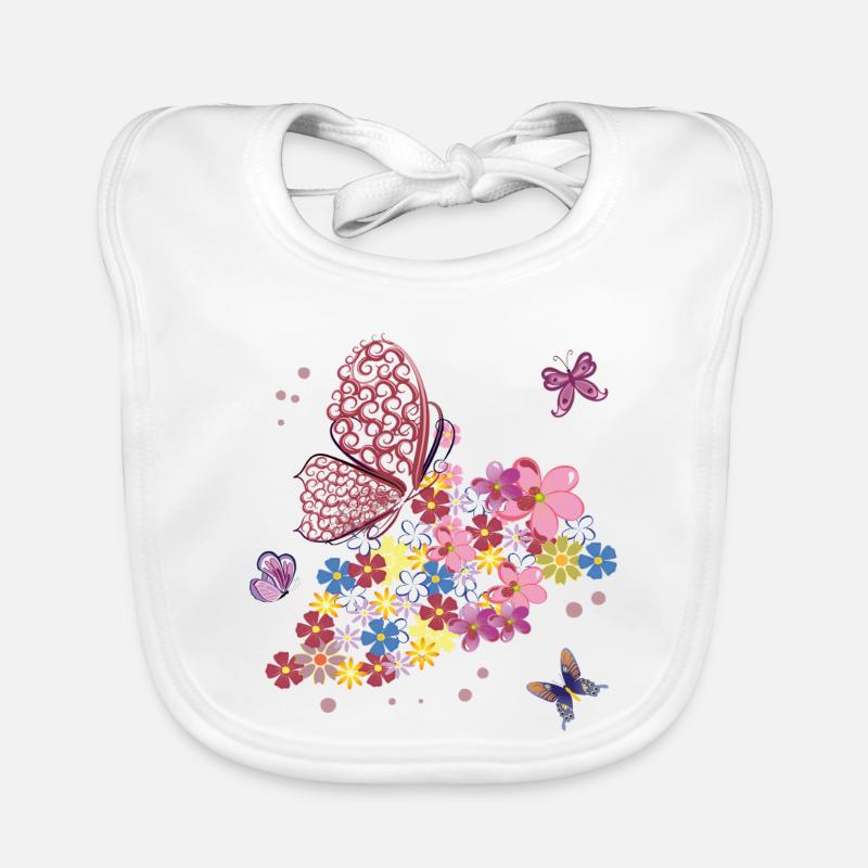 Papillons Bavoir bio Bébé