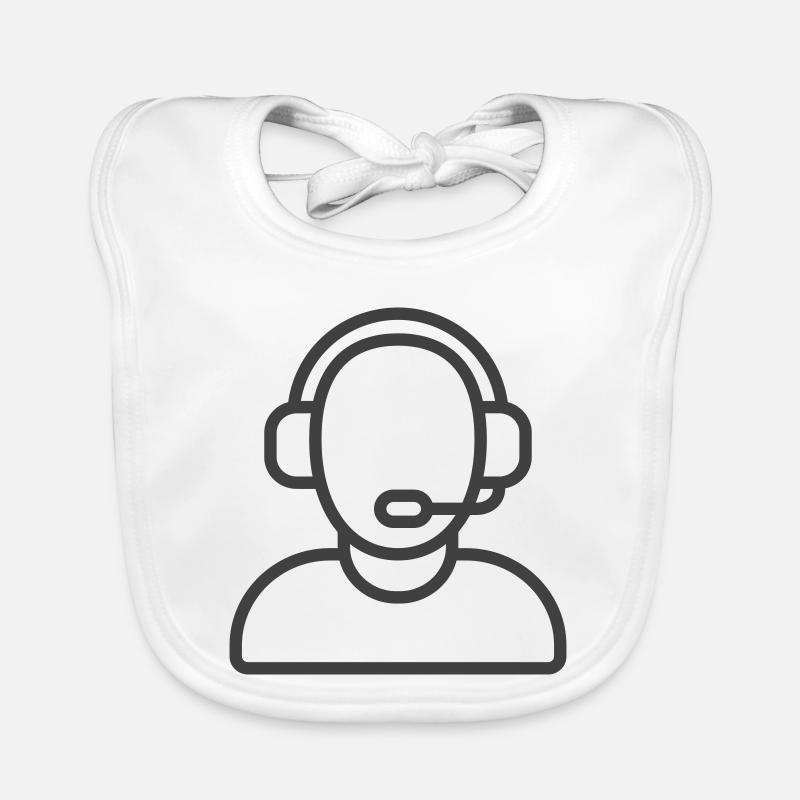 Logo des Helpdesk-Support-Symbols Baby Bio-Lätzchen