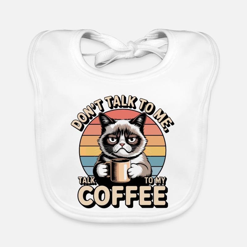 Moody Katzenkaffee Baby Bio-Lätzchen