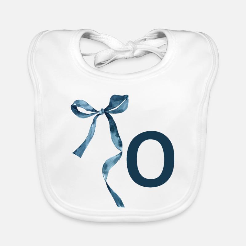 Monogram o gift idea Organic Baby Bibs