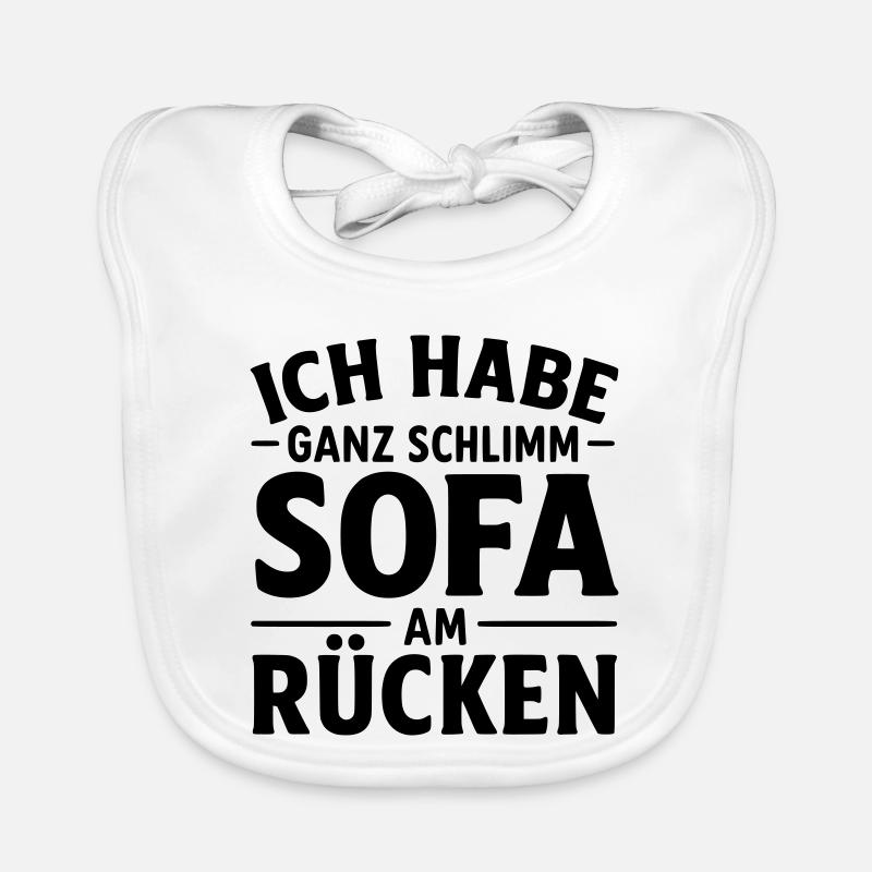 Sofa on the back Organic Baby Bibs