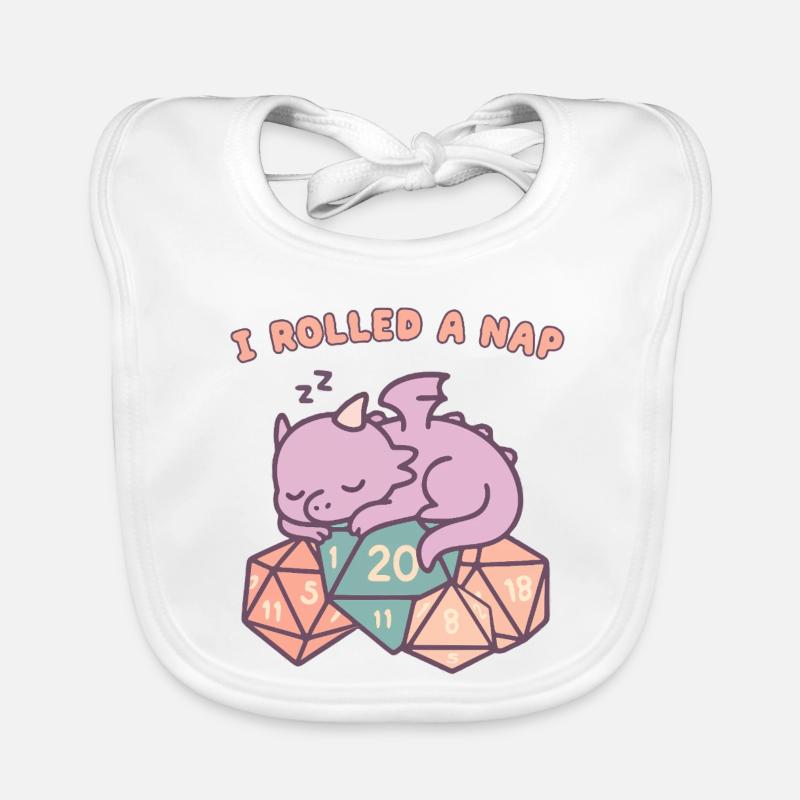 Nickerchen Rollender Drache Baby Bio-Lätzchen