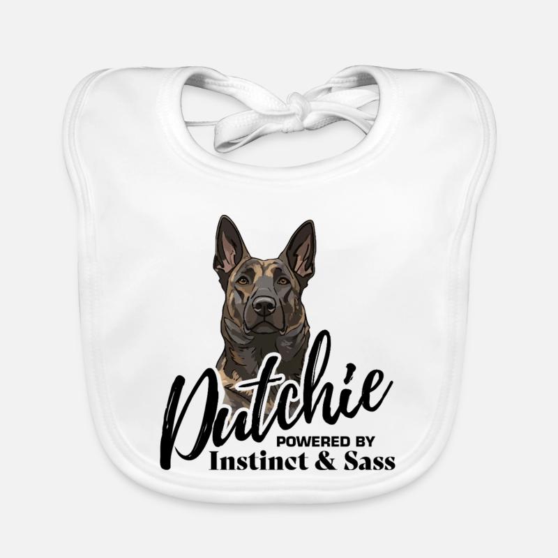 Dutch Shepherd - Dutchie  Organic Baby Bibs