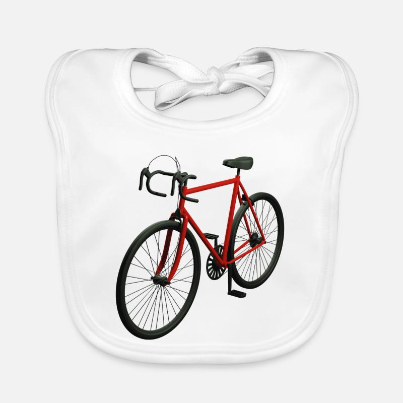 Retro Rennrad Baby Bio-Lätzchen