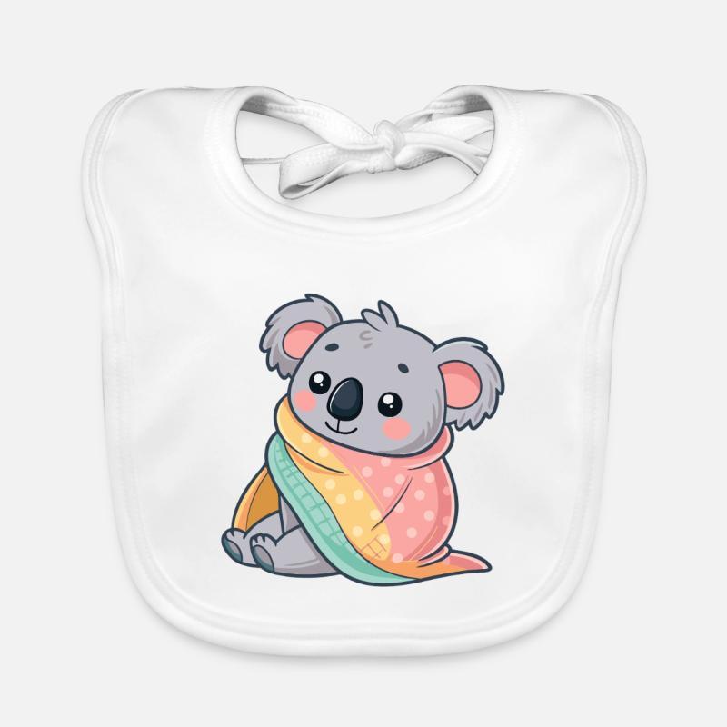 Koala Cozy Under Blanket Organic Baby Bibs