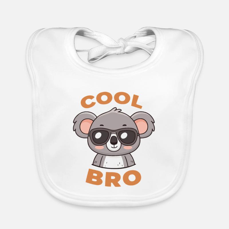 Koala Cool Bro with Goggles Organic Baby Bibs