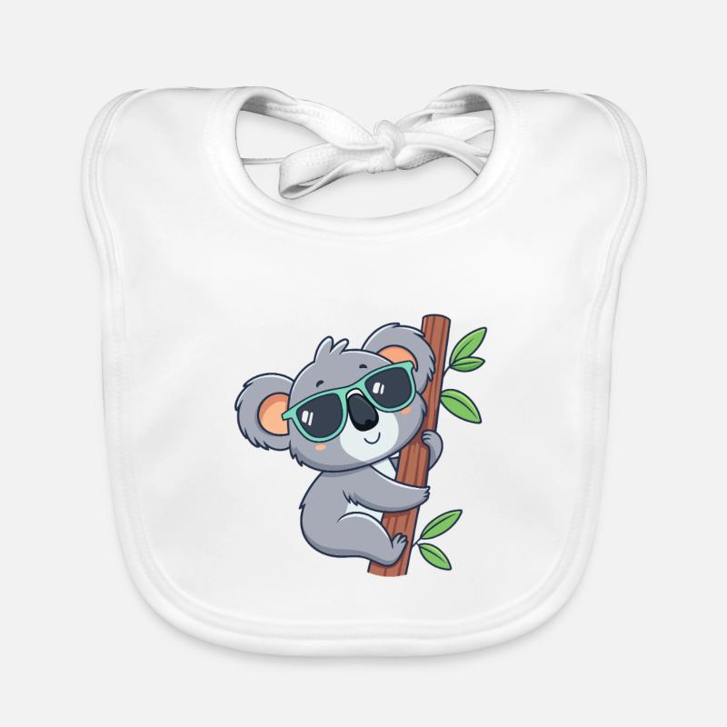Koala Trendy Sunglasses Organic Baby Bibs