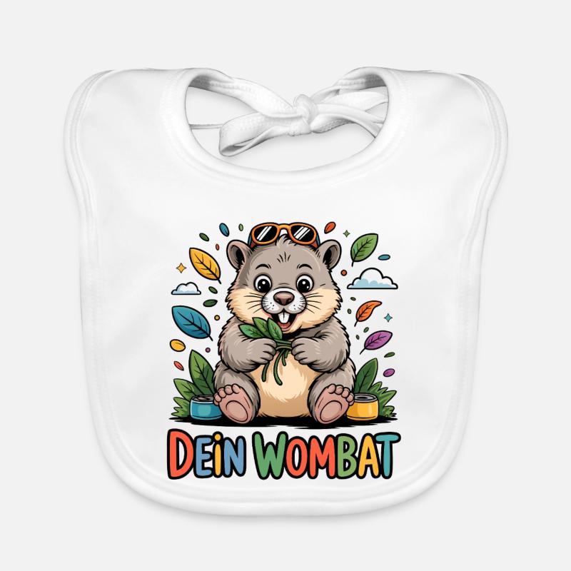 Dein Wombat Baby Bio-Lätzchen