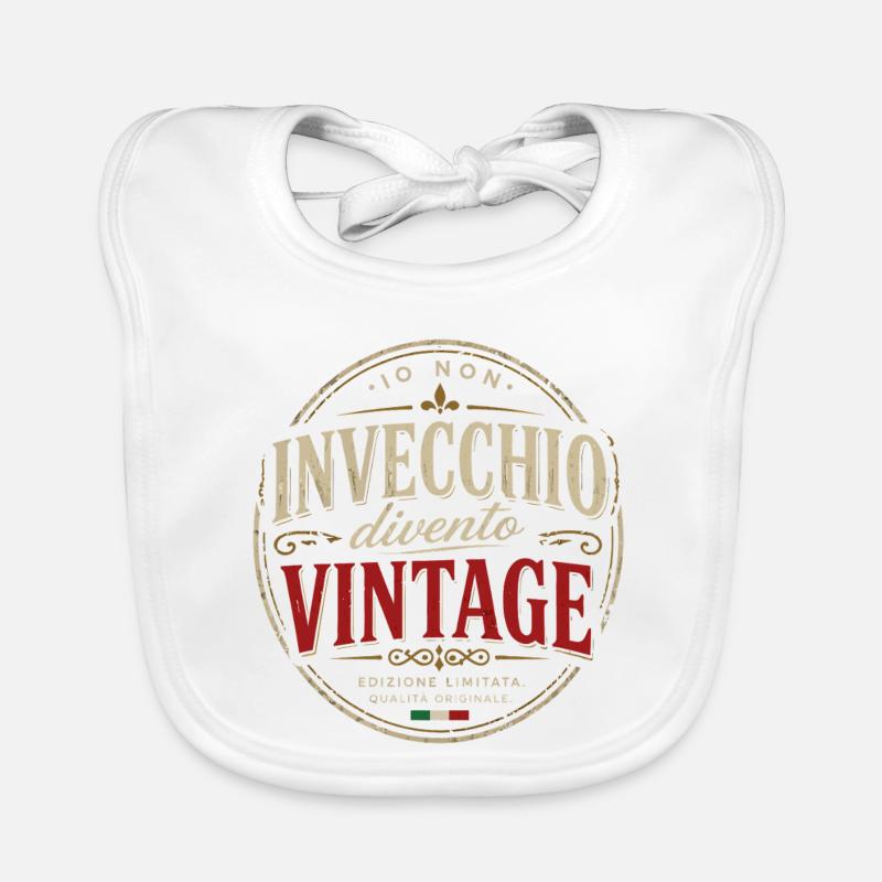 Ich werde nicht alt, ich werde Vintage Baby Bio-Lätzchen