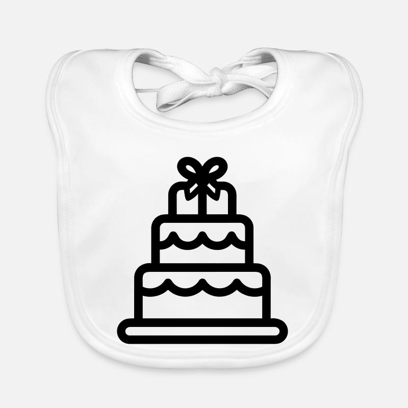 Hochzeitstorte Baby Bio-Lätzchen