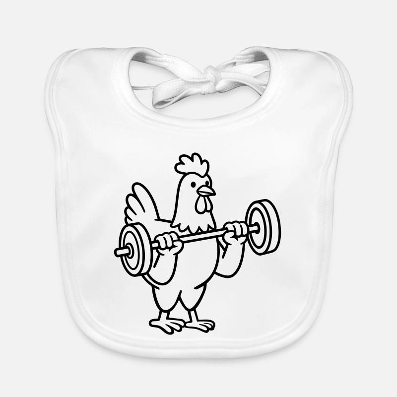 weightlifting Organic Baby Bibs