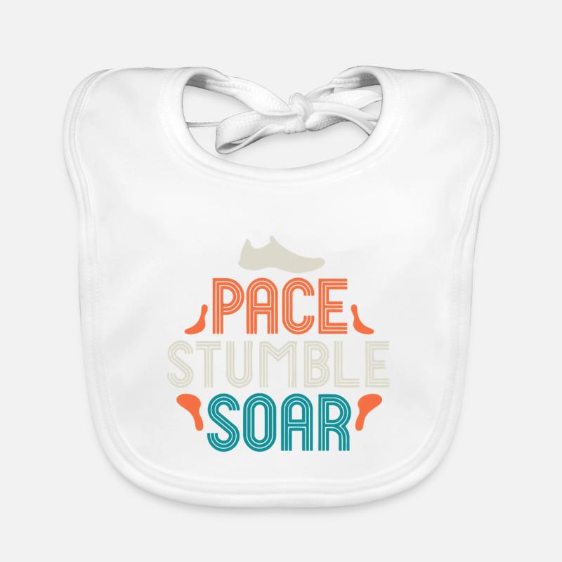 Pace Stumble Soar — Motivation Colorée Bavoir bio Bébé