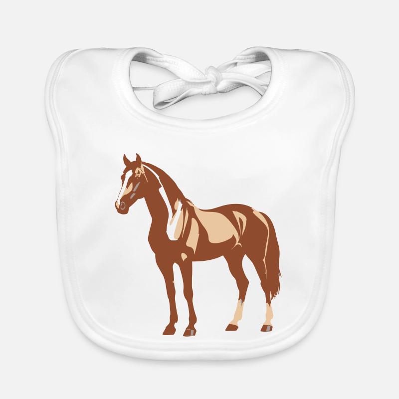 Conception de chevaux Bavoir bio Bébé