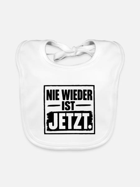 #niewieder - Baby Bio-Lätzchen - Weiß