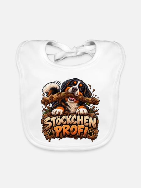 Berner Stoeckchen Profi - Baby Bio-Lätzchen - Weiß