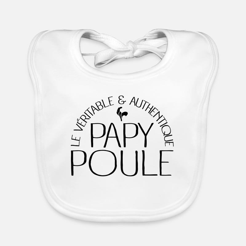 Papy Poule Bavoir bio Bébé