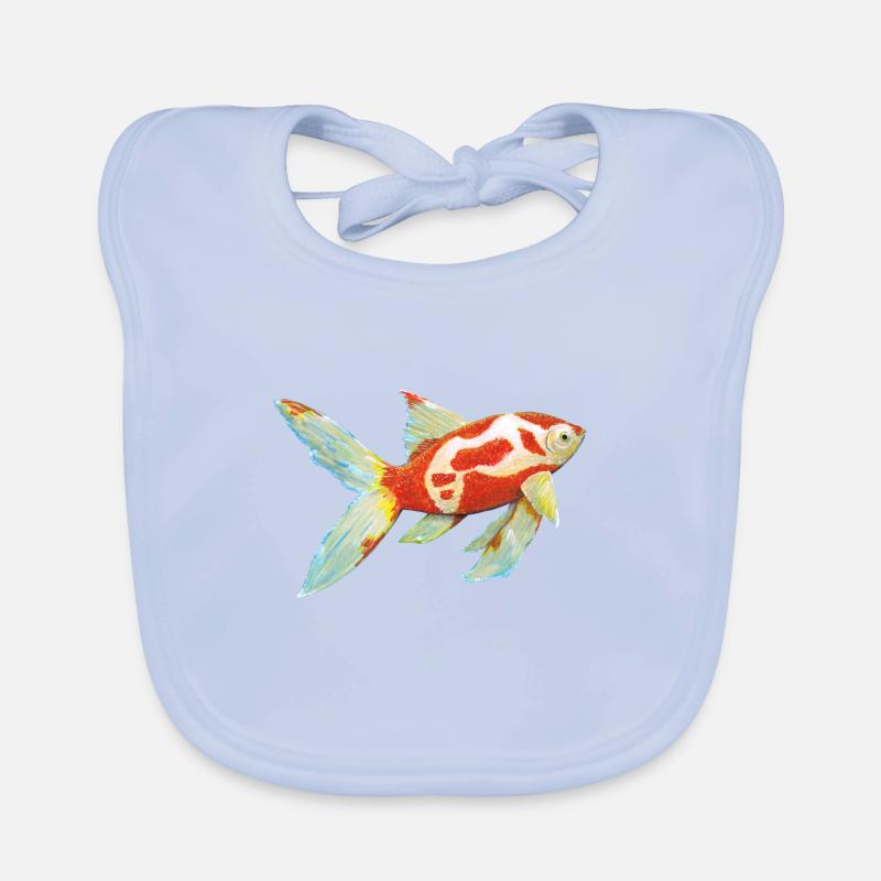 Comet tail goldfish Organic Baby Bibs