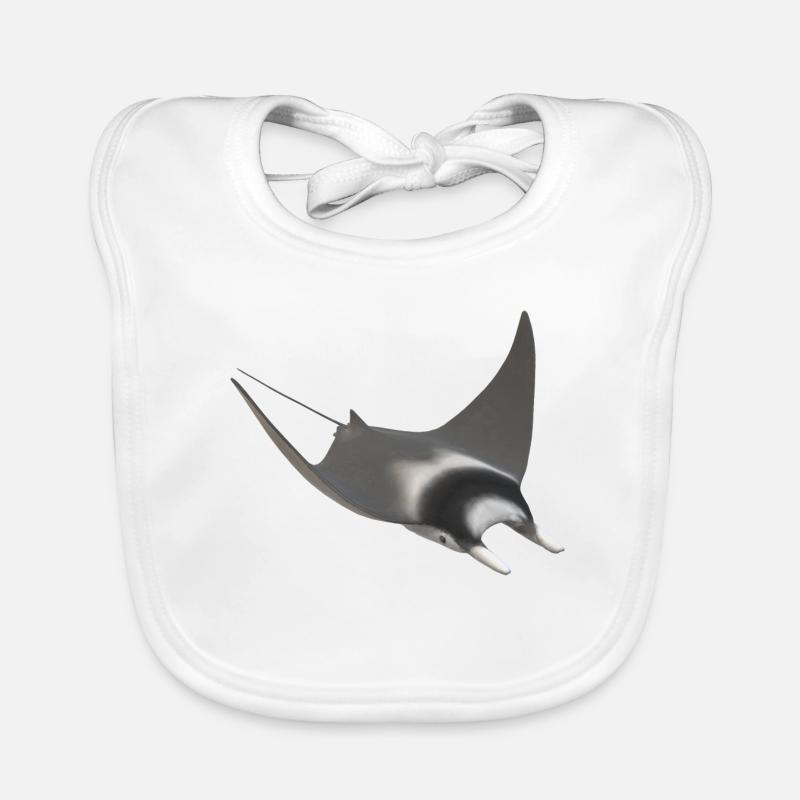 3d stingrays Organic Baby Bibs