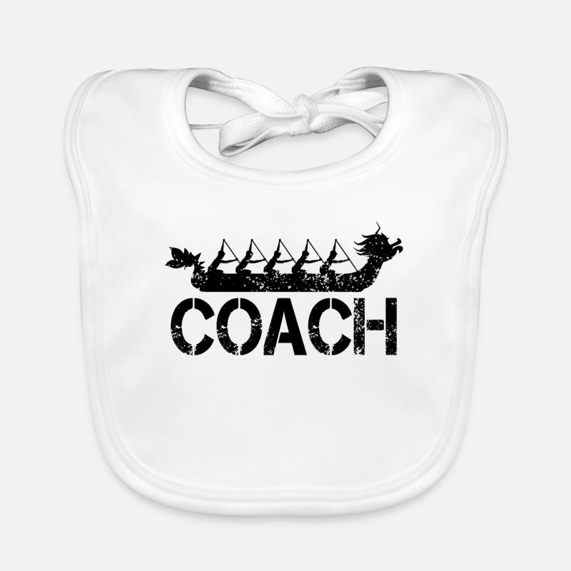 Dragon boat trainer Organic Baby Bibs