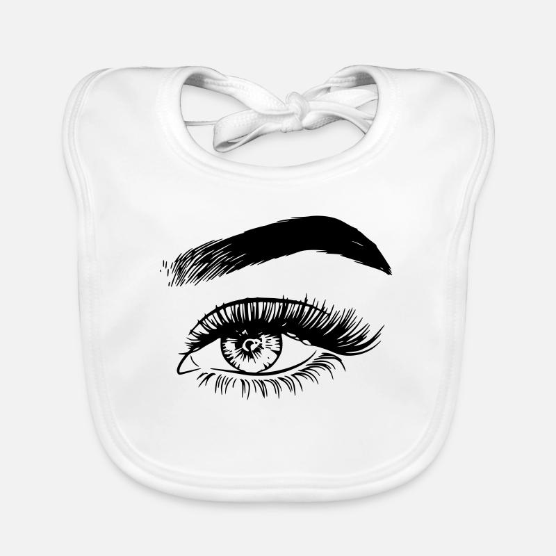 Auge rechts Geschenk Geschenkidee Baby Bio-Lätzchen