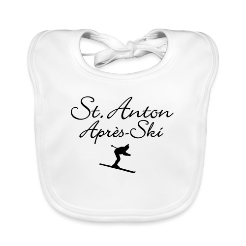 St. Anton Après-Ski Skifahrer - Baby Bio-Lätzchen