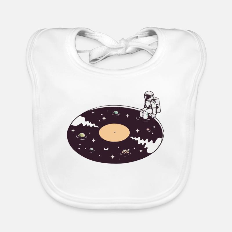 astronaut galaxy Organic Baby Bibs