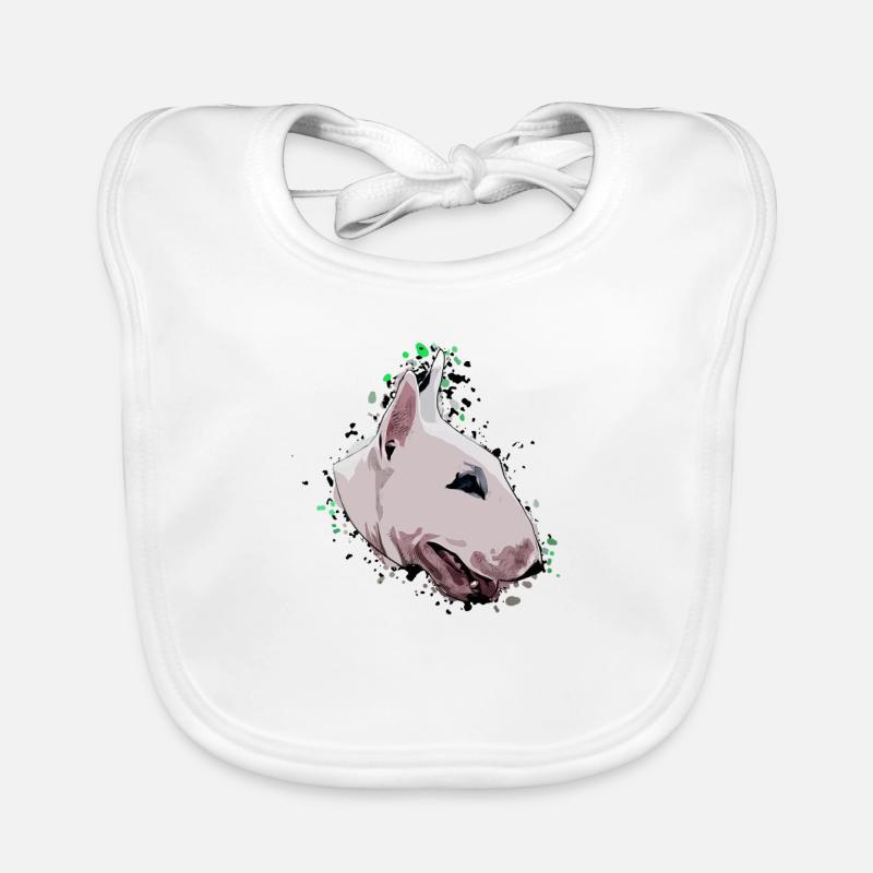 Bullterrier Comic Organic Baby Bibs