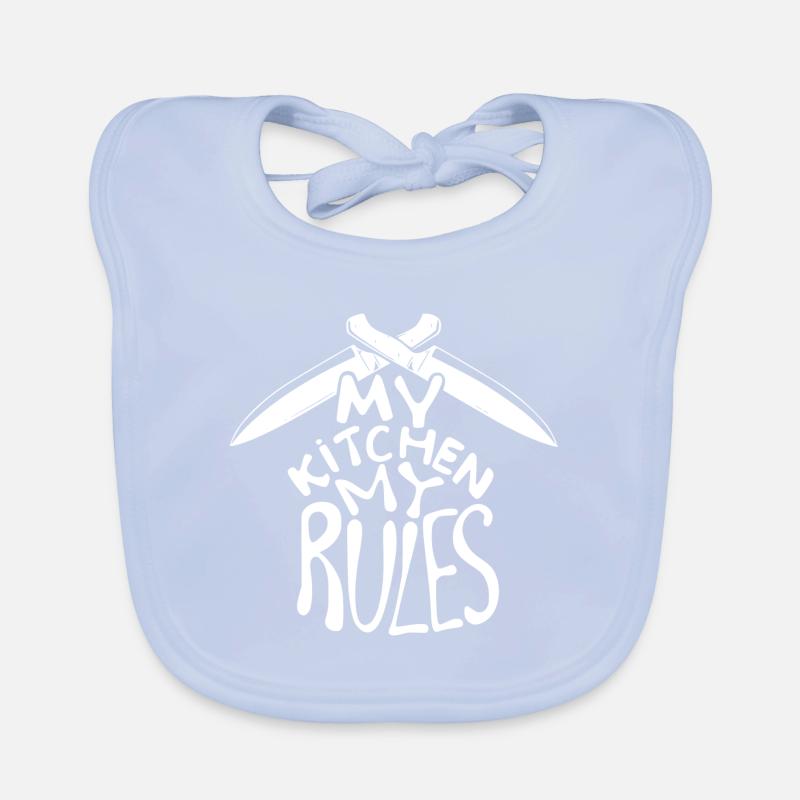 Koch meine Küche meine Regeln Geschenk cooler Koch Baby Bio-Lätzchen